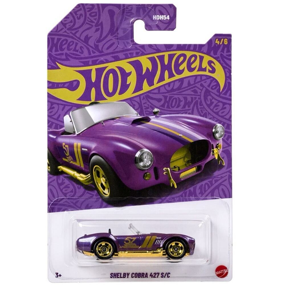NIB! Hot Wheels 57th Anniversary Pearl & Chrome Shelby Cobra 427 S/C